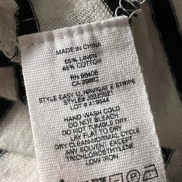 THEORY Navigate Easy Striped Scoop Neck Tee - Picture 7 of 7